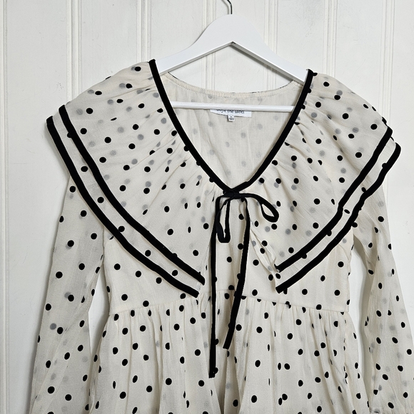 Polka Dot Ruffle Dress - Picture 3 of 14